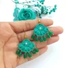 Chandbali handmade crochet earring 2