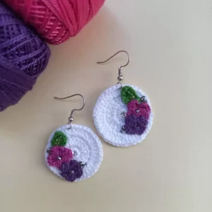 Handmade crochet earrings