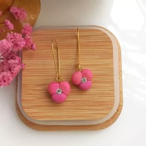 Handmade dangling polymer clay earrings3