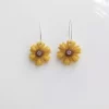 Handmade flower polymer clay earrings 3