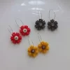 Handmade flower polymer clay earrings