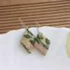 Handmade multi color polymer clay earrings 2