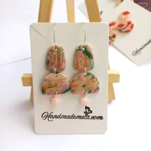 Handmade beautiful polymer clay earrings