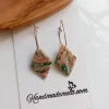 Handmade circle polymer clay earrings4