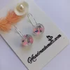 Handmade circle resin earrings2